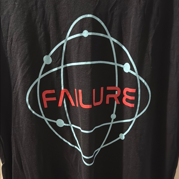 Black Failure Graphic Men’s Shirt - Picture 4 of 4